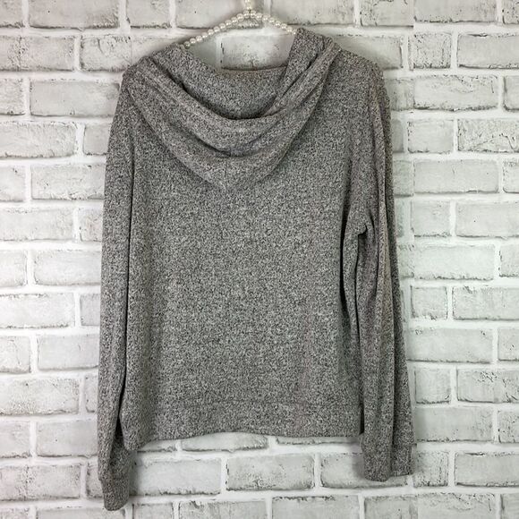 Juicy Couture Womans Gray Hooded Studded Sweater Top Size Medium - Picture 2 of 8